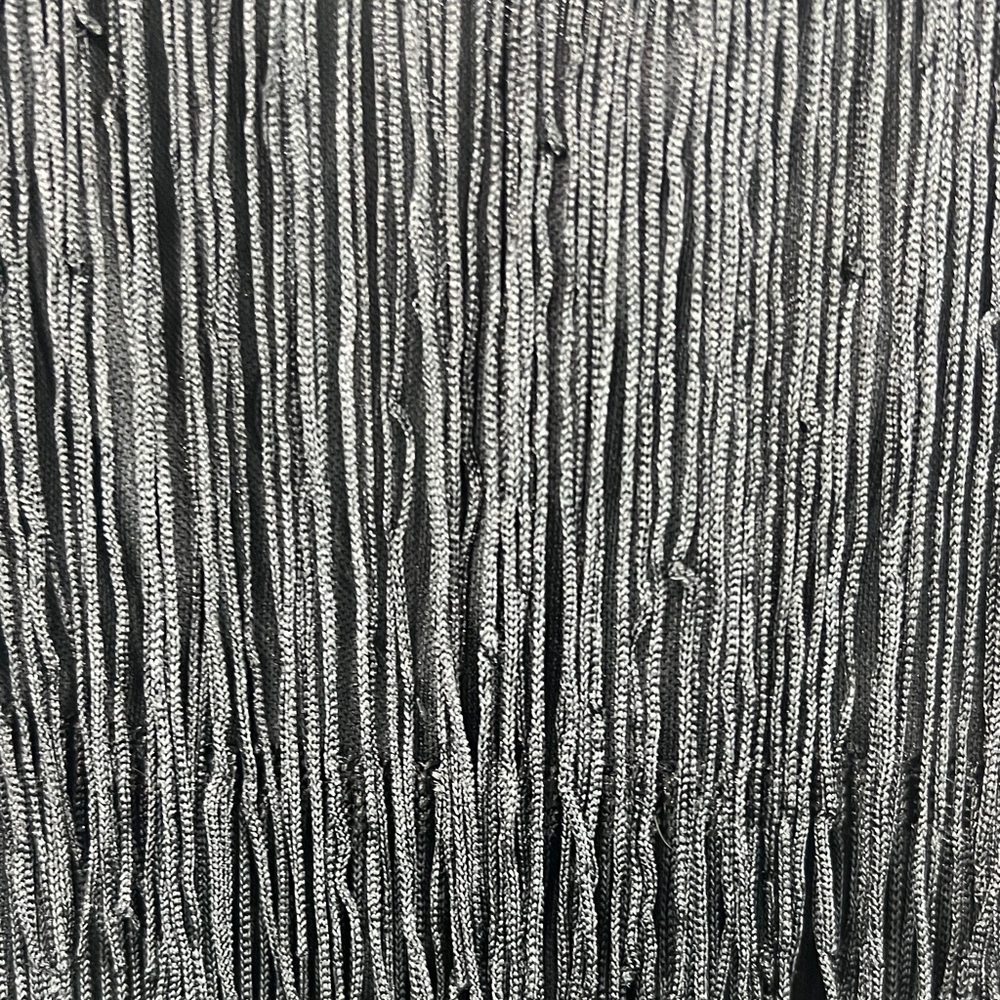 VINTAGE Black FringeTop with Sequin Detail. Perfect holiday top! - Picture 4 of 10